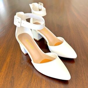 White Dream Pairs Heels